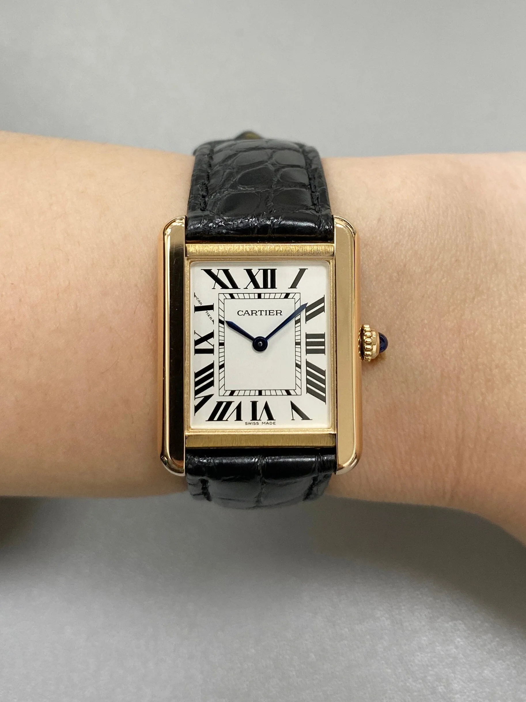 Cartier Tank Solo W5200024 18K Rose Gold Watch Box Papers