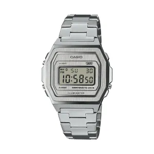 Casio Dig Vintage Premium Led AlarmSilver    Extra Band A1000DN-7D