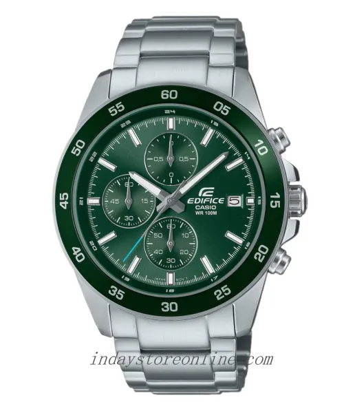 Casio Edifice Men's Watch EFR-526D-3A Standard Chronograph Mineral Glass Stainless Steel Band