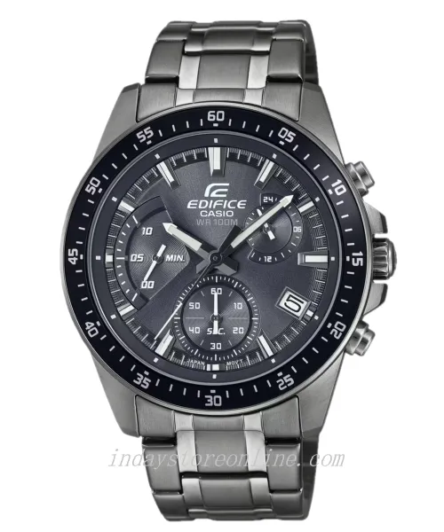 Casio Edifice Men's Watch EFV-540DC-1C Standard Chronograph Mineral Glass Stainless Steel Band