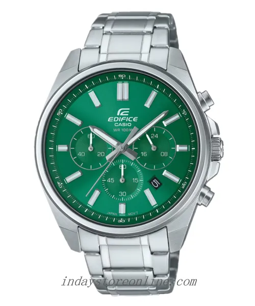 Casio Edifice Men's Watch EFV-650D-3A Standard Chronograph Mineral Glass Stainless Steel Band