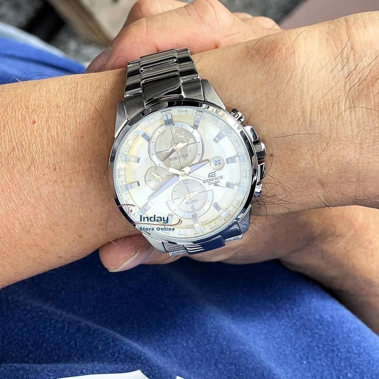 Casio Edifice Men's Watch ETD-310D-9A Stainless Steel Band Mineral Glass
