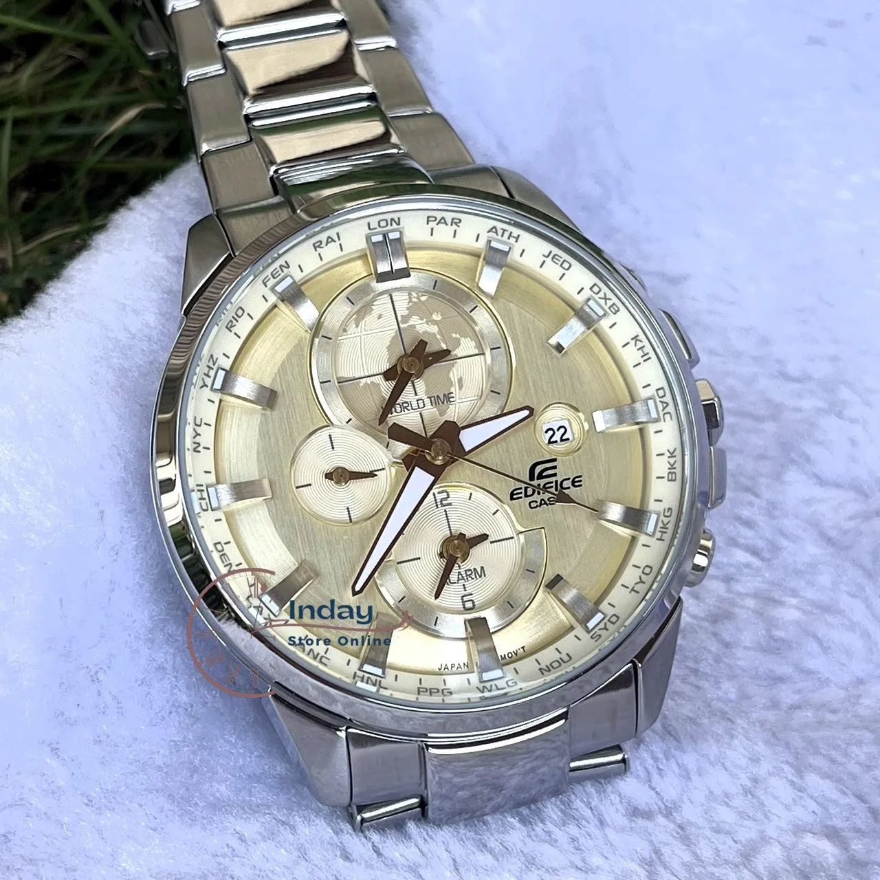 Casio Edifice Men's Watch ETD-310D-9A Stainless Steel Band Mineral Glass