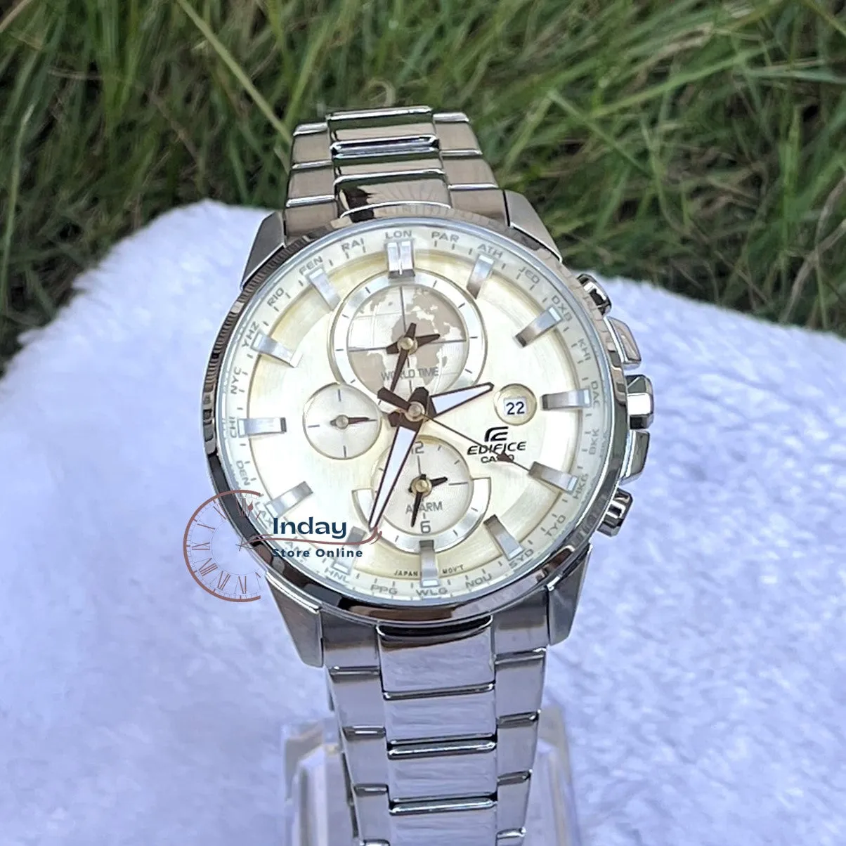 Casio Edifice Men's Watch ETD-310D-9A Stainless Steel Band Mineral Glass