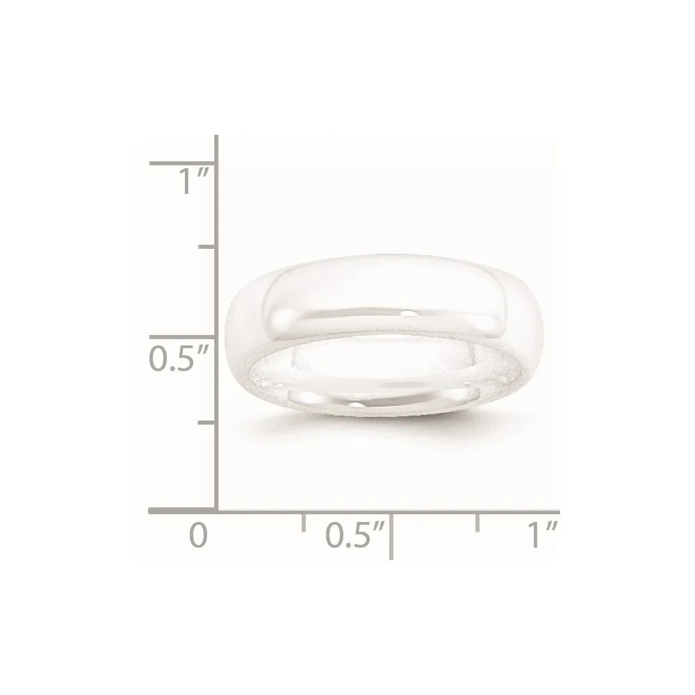 Ceramic White 6mm Polished Band