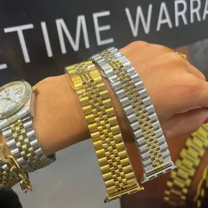 CHANSUTTPEARLS - WATCH BAND : TWO TONED / 38-40-41MM
