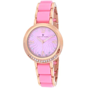 Christian Van Sant Women's Eternelle Pink MOP Dial Watch - CV7613