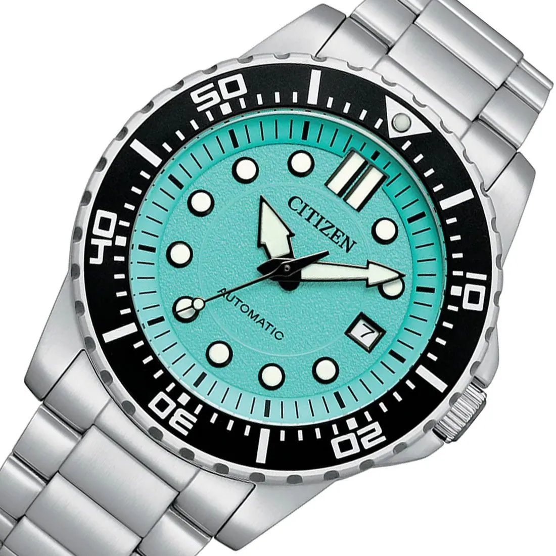 Citizen Automatic Urban NJ0170-83X Cyan Dial Stainless Steel Sports Watch