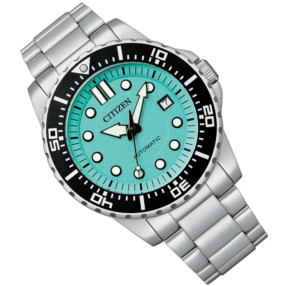 Citizen Automatic Urban NJ0170-83X Cyan Dial Stainless Steel Sports Watch