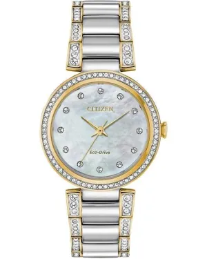 Citizen Eco Drive Silhouette Crystal Women's Watch EM0844-58D