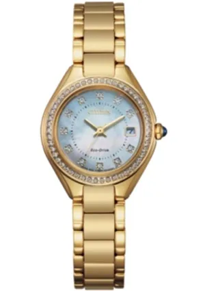 Citizen Eco Drive Silhouette Crystal Women's Watch EW2552-50D