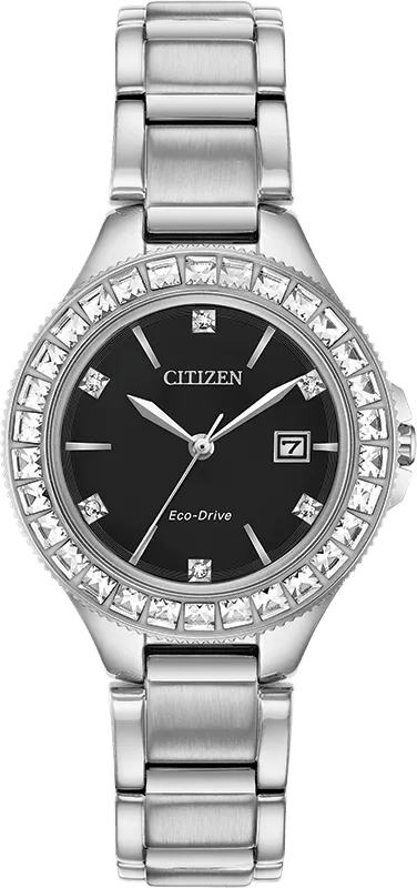 Citizen Eco Drive Silhouette Crystal Women's Watch FE1190-53E