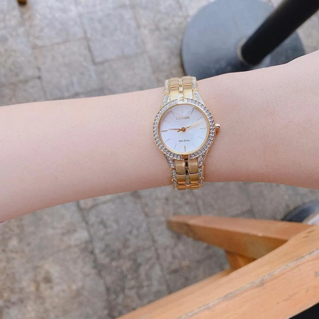 Citizen Eco-Drive Silhouette Crystal Women's Watch FE2062-58A