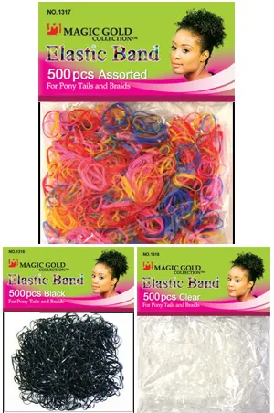 Clear Rubber Bands 500 pcs