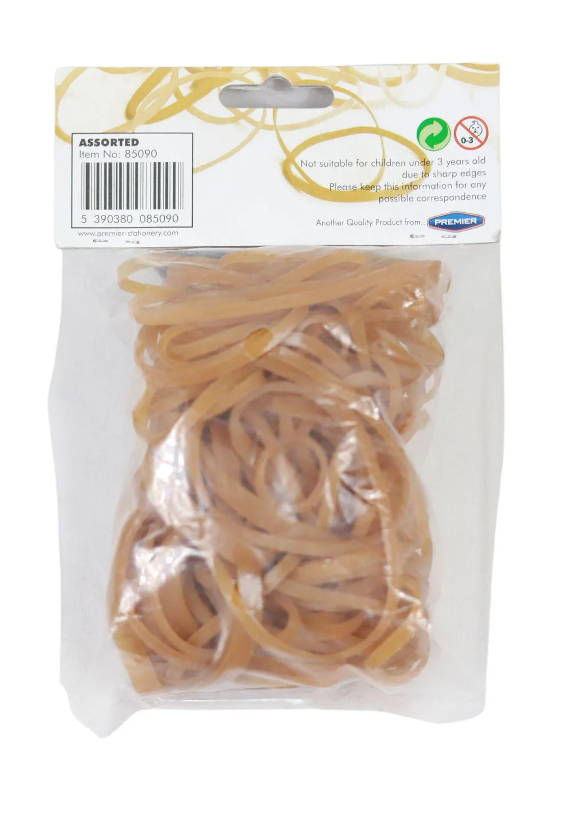 Concept - 100g Bag Rubber Bands Assorted Sizes