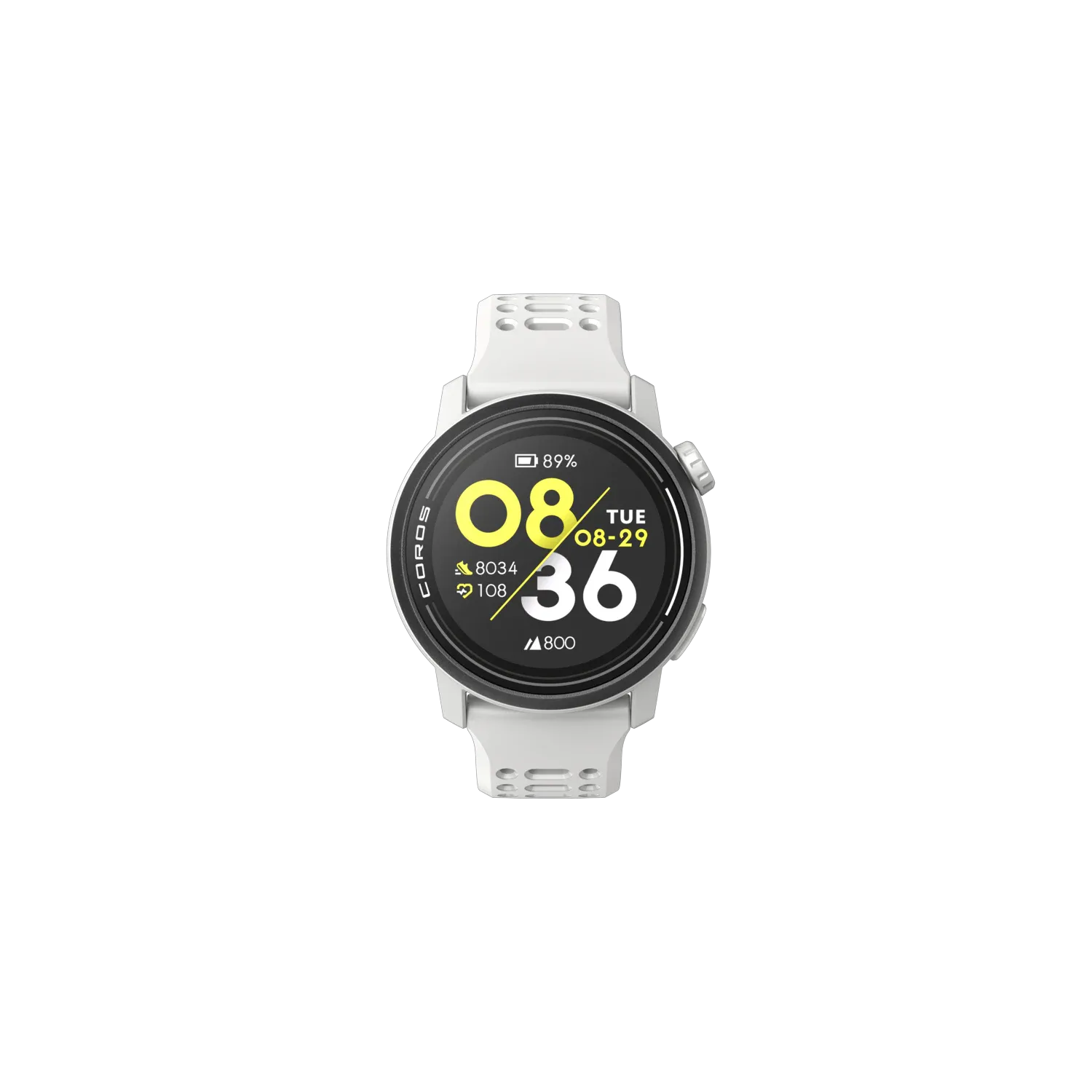 Coros Pace 3 Gps Sport Watch - White Silicon Band