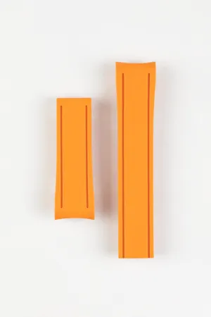 CRAFTER BLUE CB03 Rubber Watch Strap for Seiko MarineMaster 300m - ORANGE