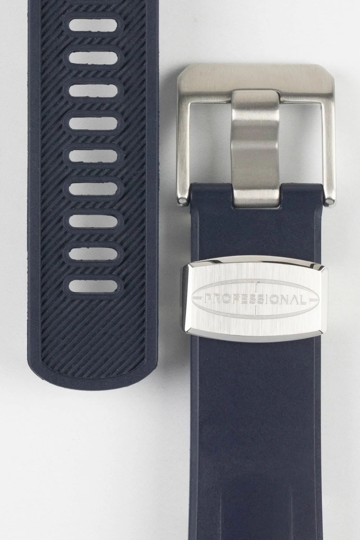 CRAFTER BLUE CB09 Rubber Watch Strap for Seiko "New" Samurai Series – NAVY