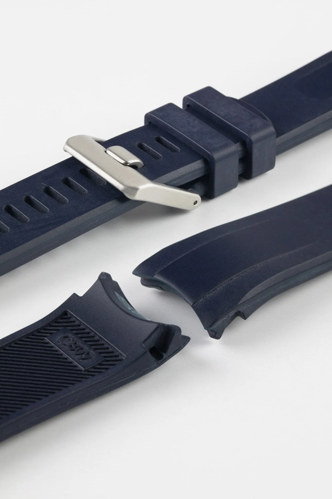 CRAFTER BLUE CB09 Rubber Watch Strap for Seiko "New" Samurai Series – NAVY
