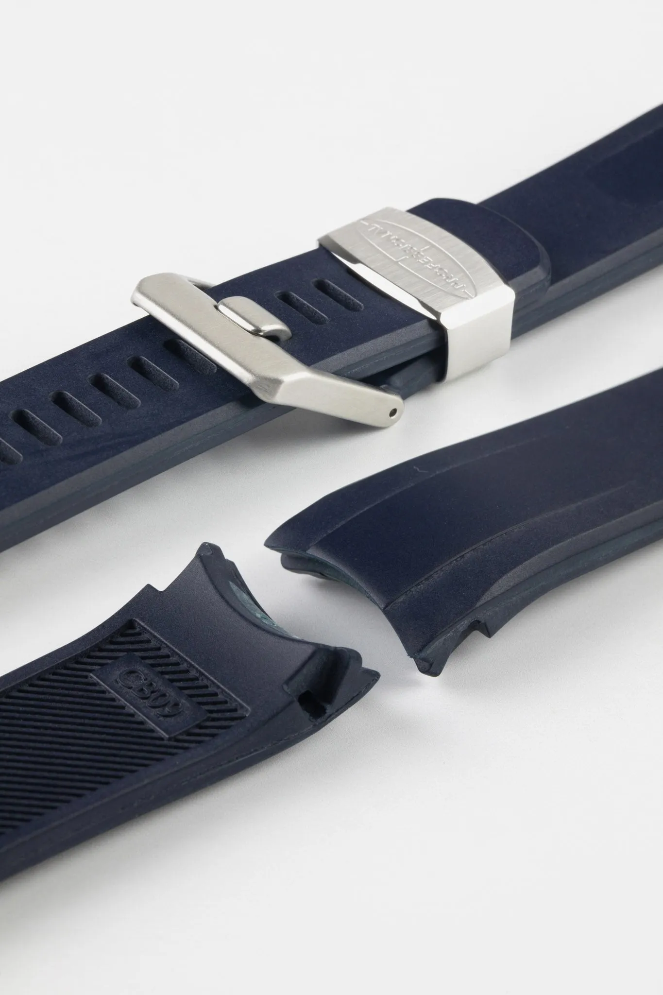 CRAFTER BLUE CB09 Rubber Watch Strap for Seiko "New" Samurai Series – NAVY