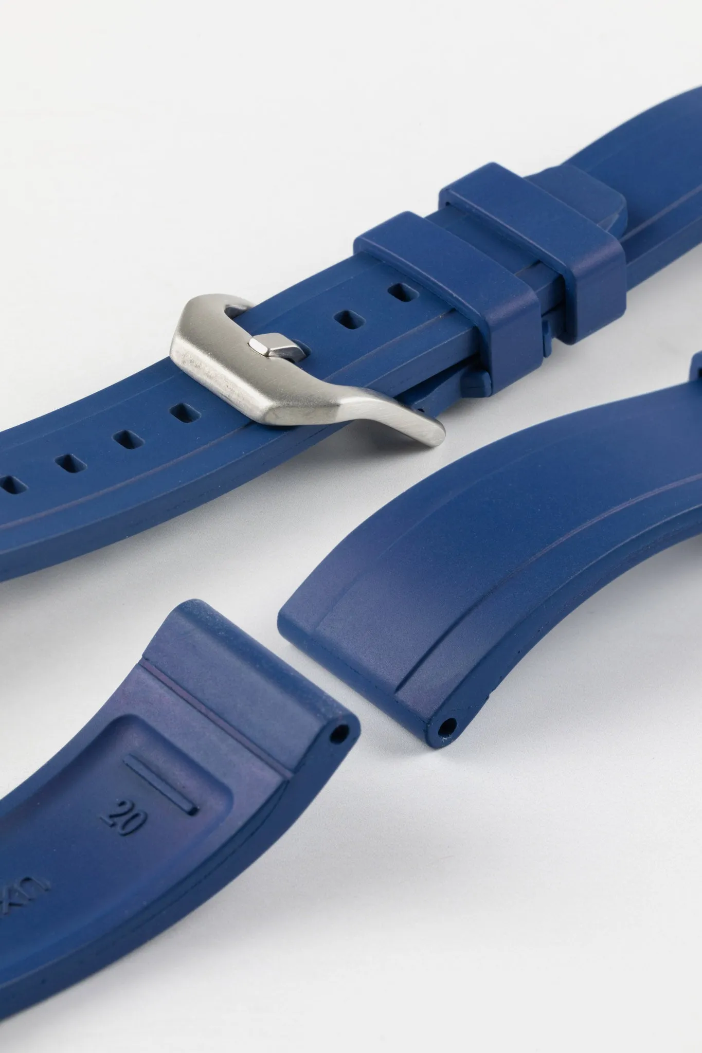 CRAFTER BLUE UX03 Royal Blue FKM Rubber Watch Strap