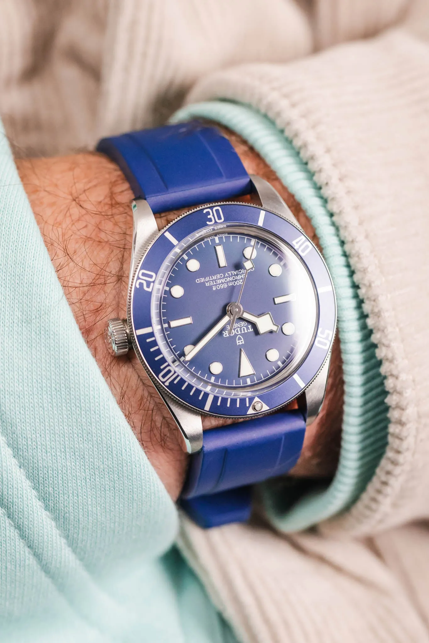 CRAFTER BLUE UX03 Royal Blue FKM Rubber Watch Strap