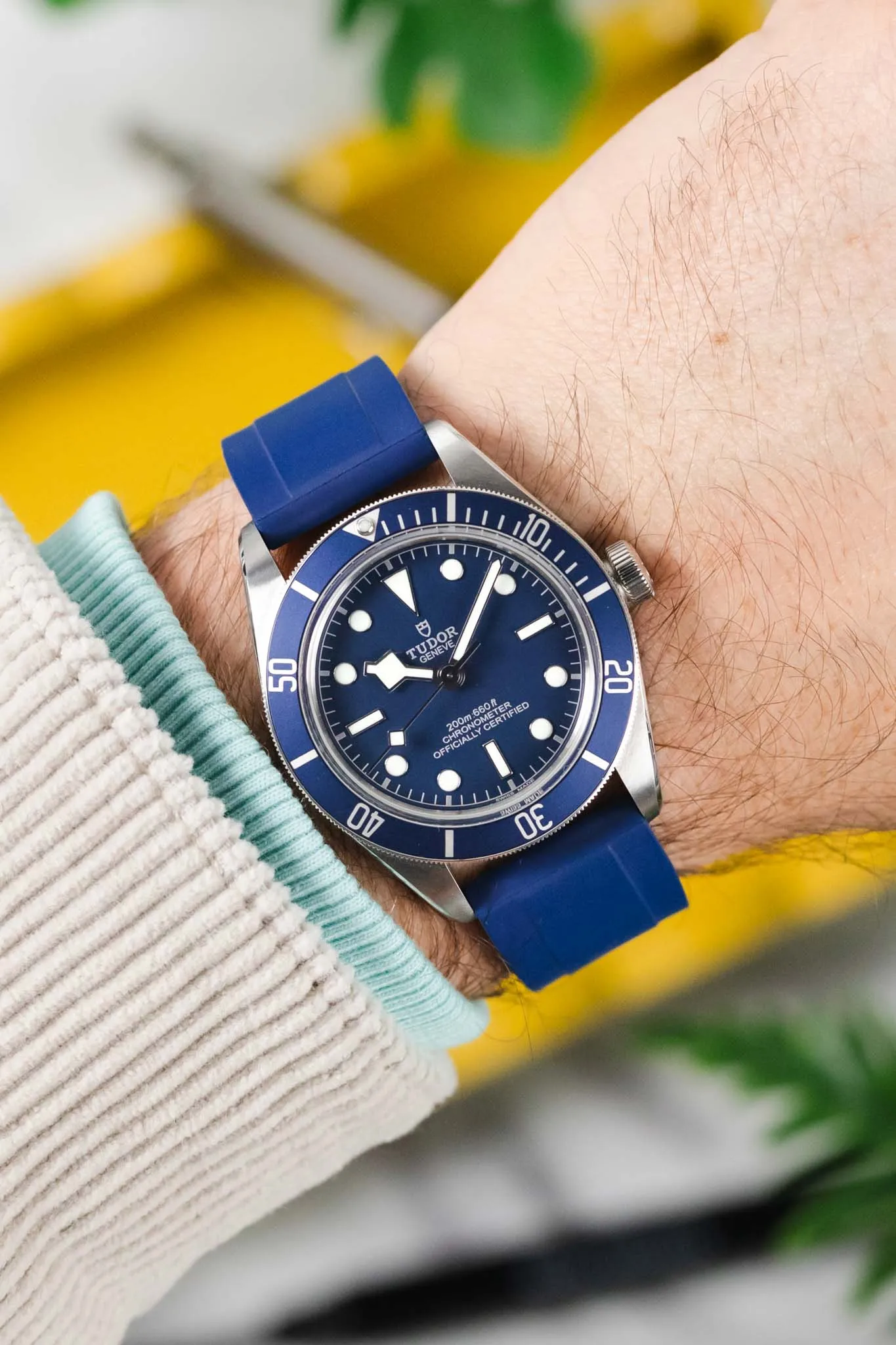 CRAFTER BLUE UX03 Royal Blue FKM Rubber Watch Strap
