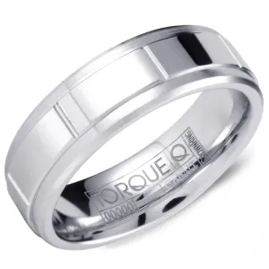 Crown Ring White Cobalt Wedding Band