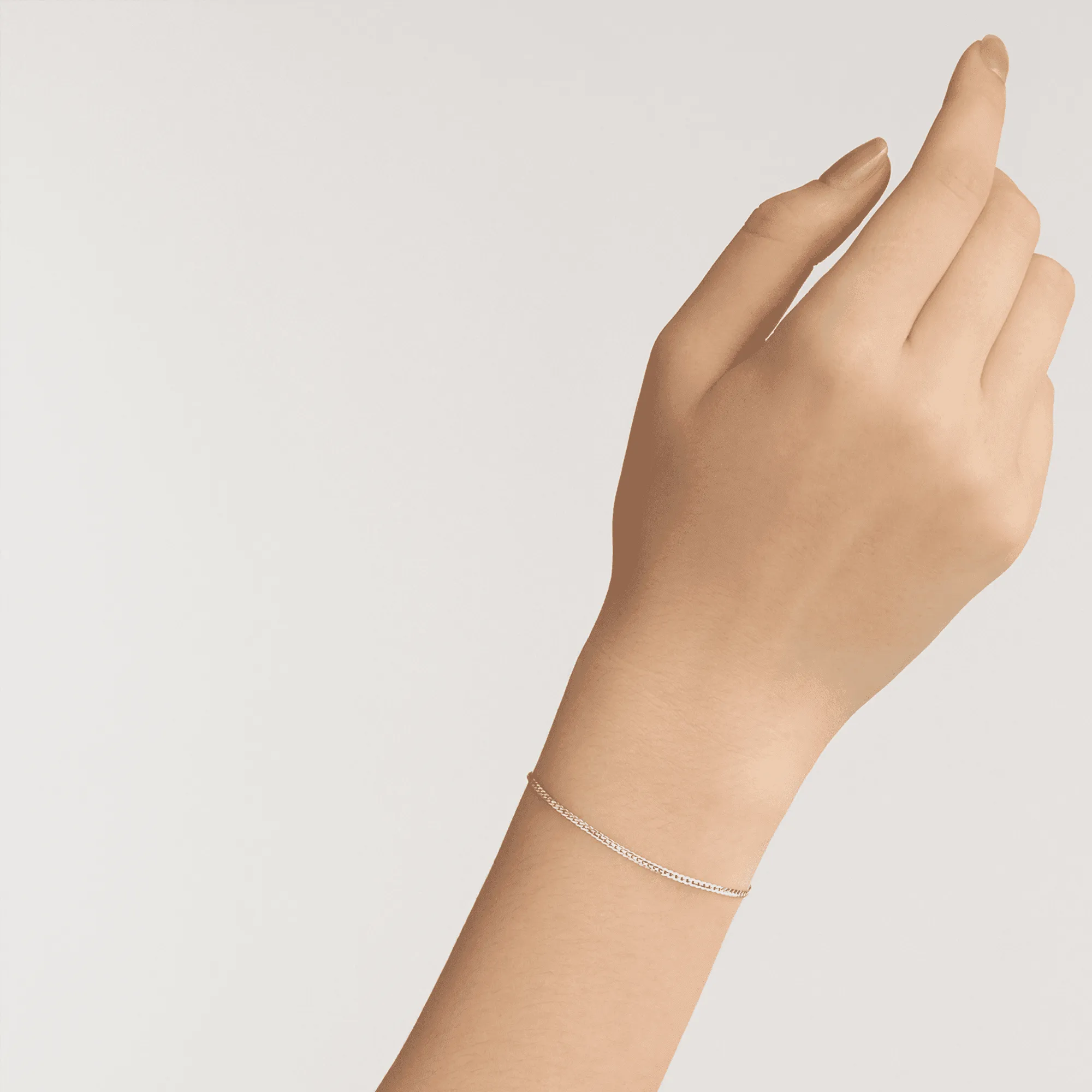 Daniel Wellington Elan Flat Chain Bracelet Silver