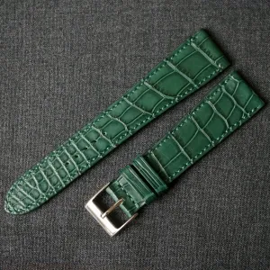 DARK GREEN CUSTOM MADE CROCODILE STRAP