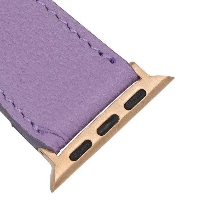 DelfiCase Double Leather Watch Band for Apple