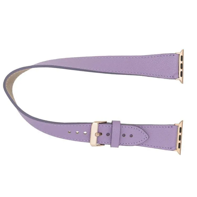 DelfiCase Double Leather Watch Band for Apple