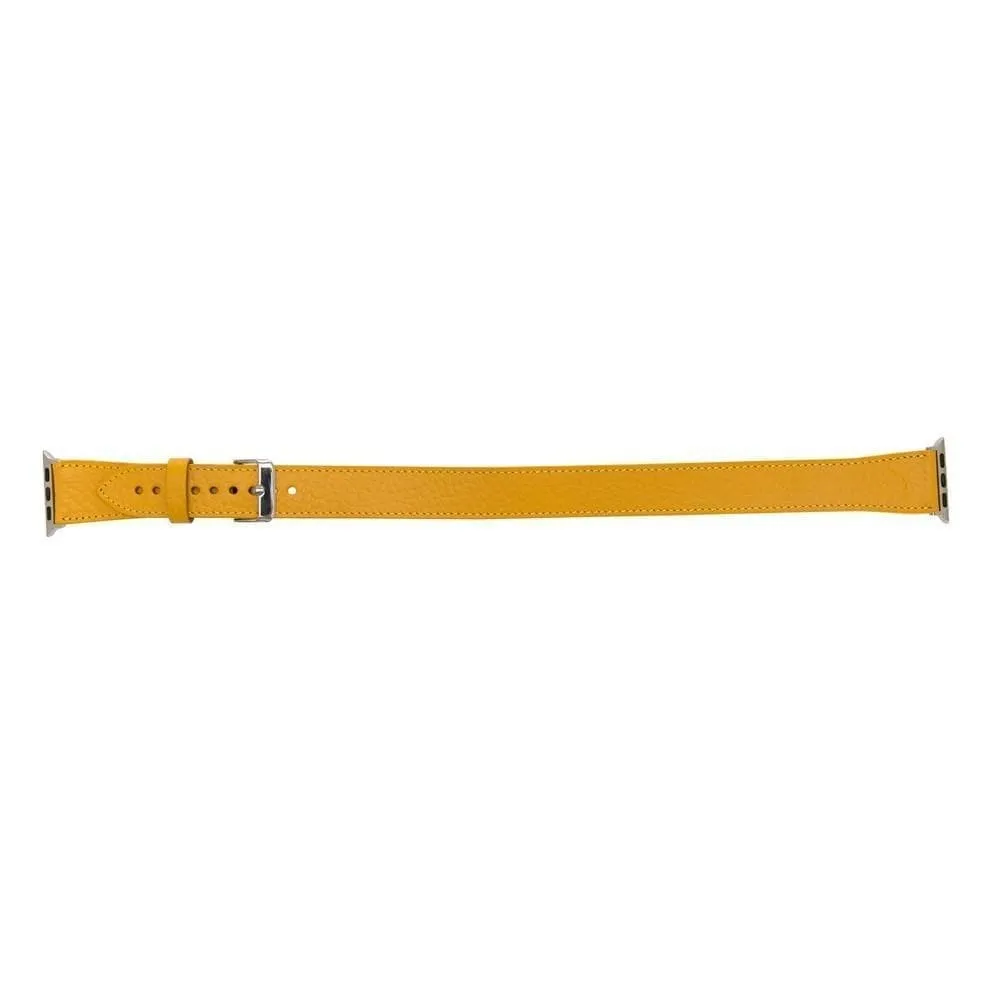 DelfiCase Double Leather Watch Band for Apple