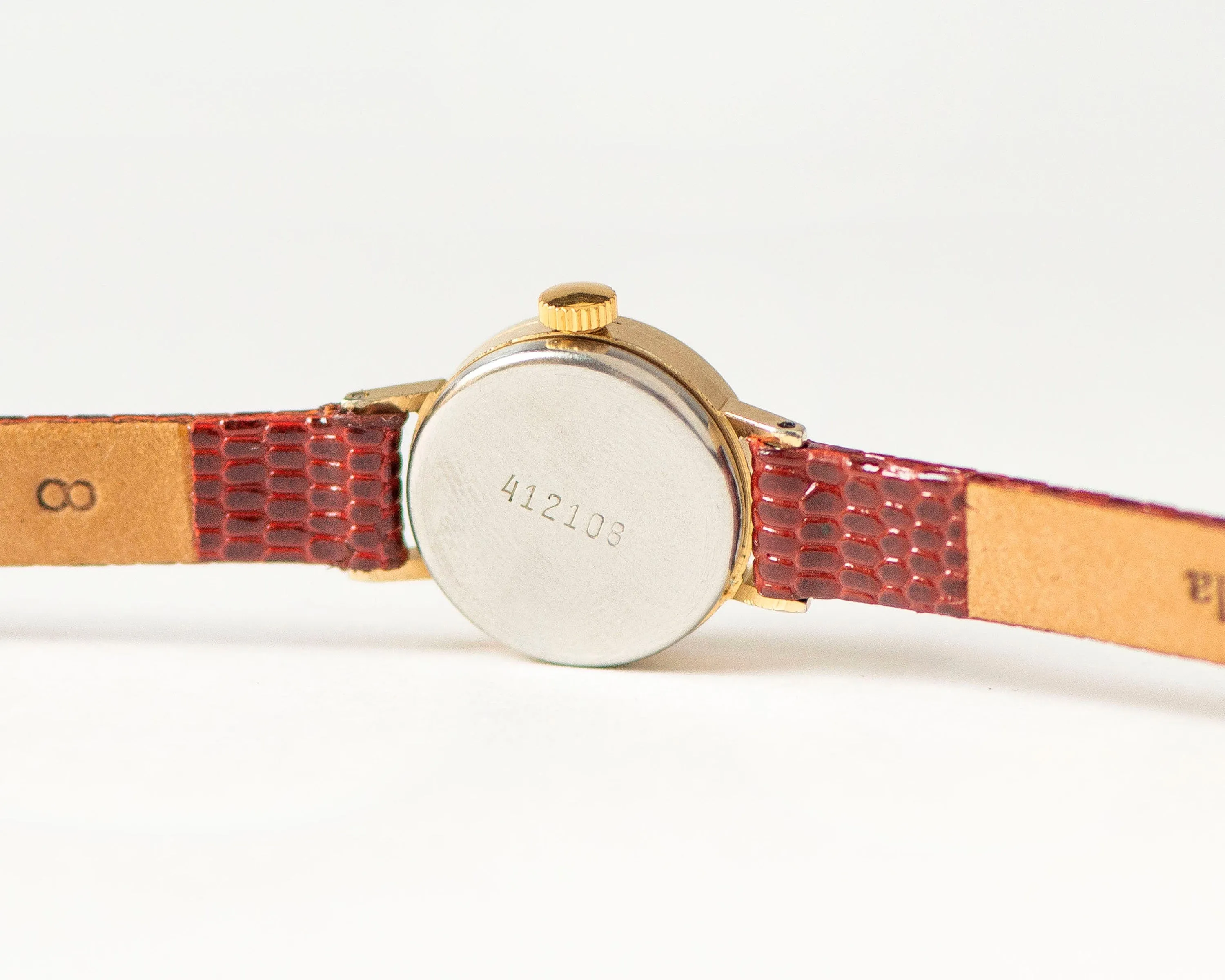 Delicate watch for women Seagull gold plated, micro watch minimalist lady watch tiny, classic watch for girl gift, new genuine leather strap