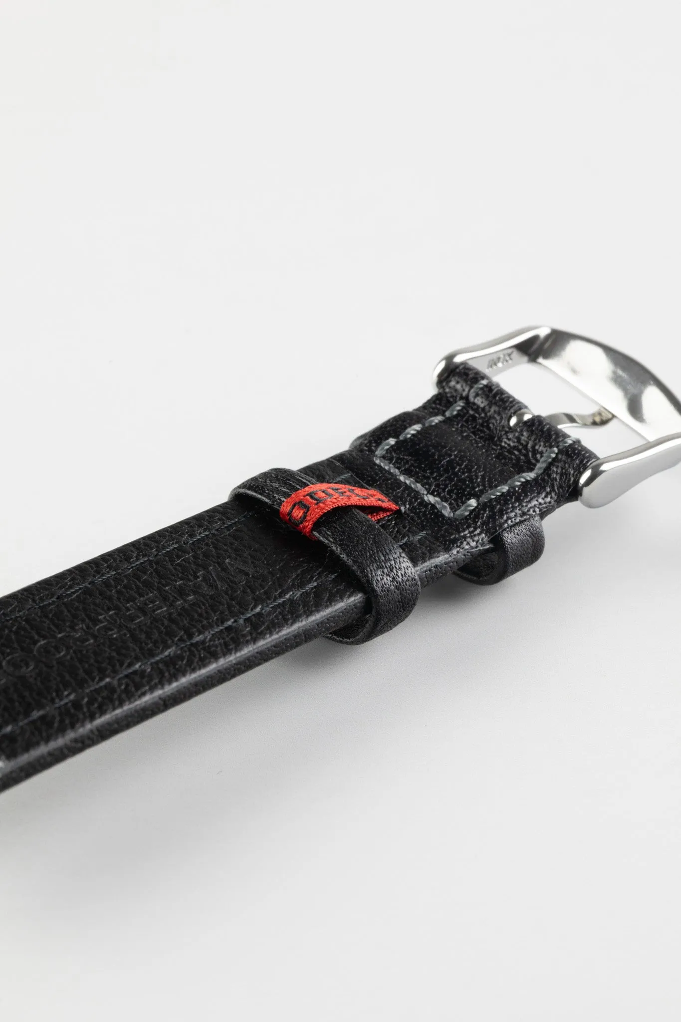 Di-Modell POLO SHERPA Waterproof Padded Leather Watch Strap in BLACK