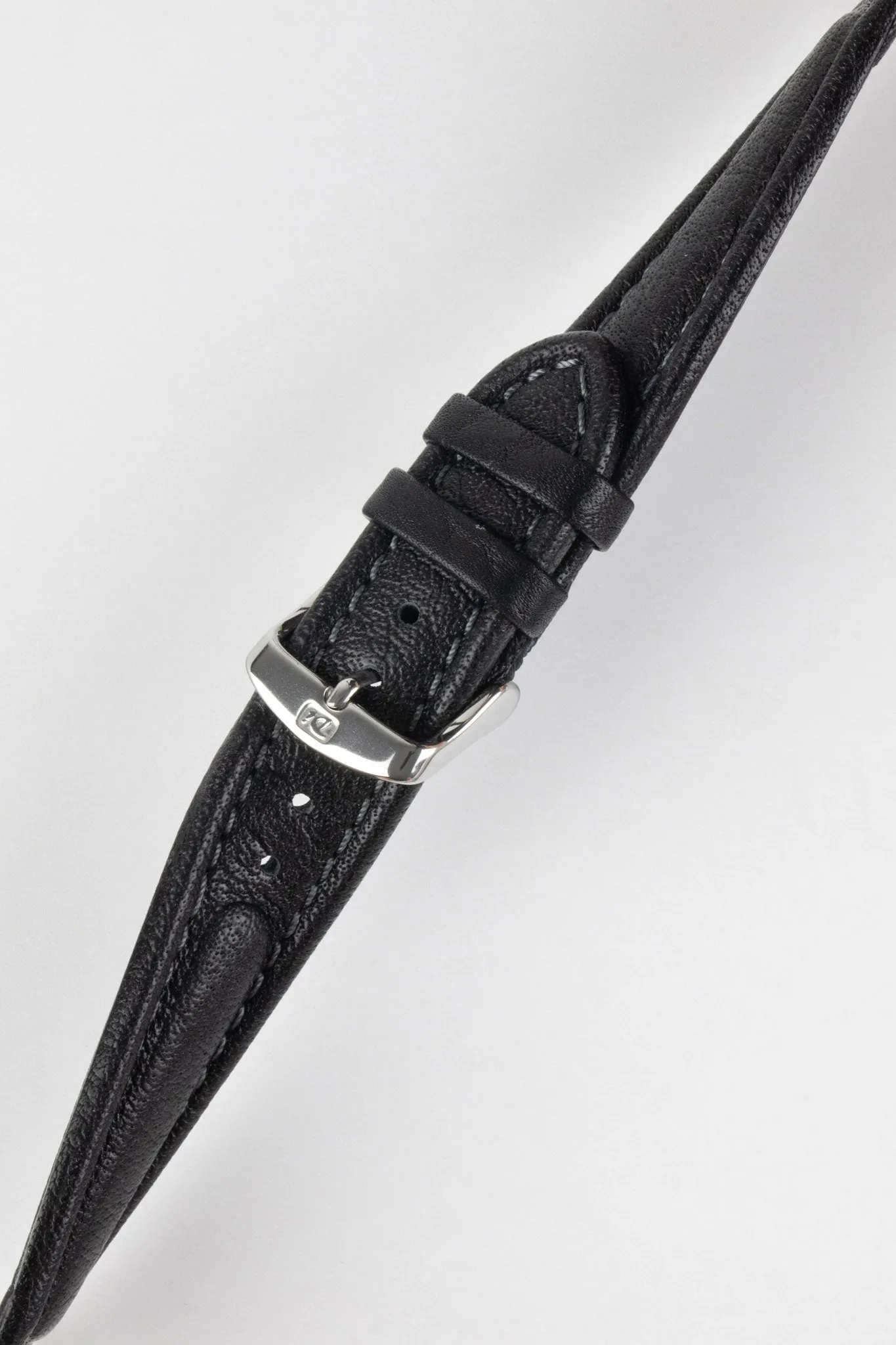 Di-Modell POLO SHERPA Waterproof Padded Leather Watch Strap in BLACK