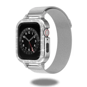 Diamond Case Milanese Loop for Apple Watch