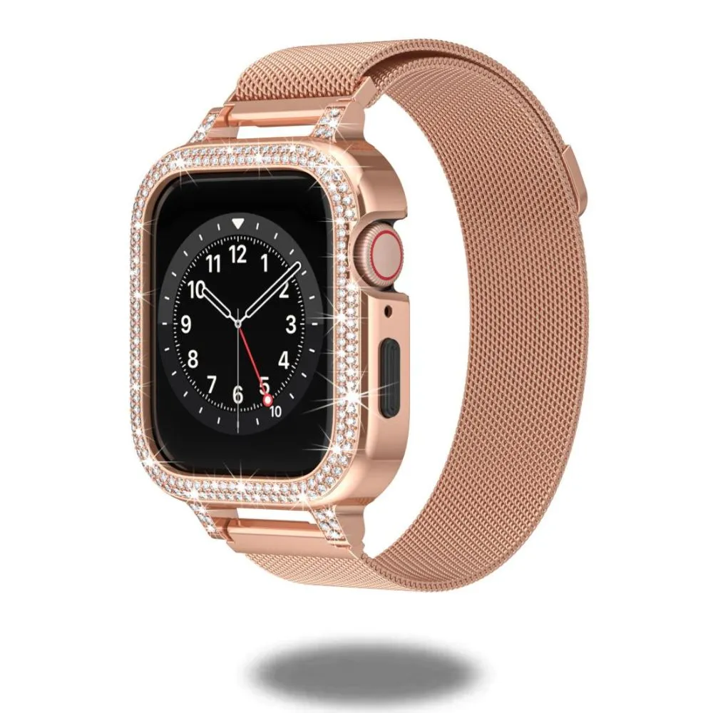 Diamond Case Milanese Loop for Apple Watch