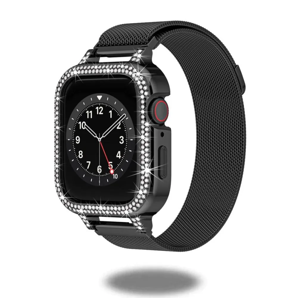 Diamond Case Milanese Loop for Apple Watch