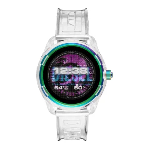 Diesel Fadelite Clear Transparent Silicone Strap Strap Full Colour Display Dial Unisex Smartwatch - Diesel DZT 2021