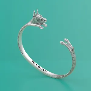 Doberman Pinscher Breed Jewelry Cuddle Cuff Bracelet