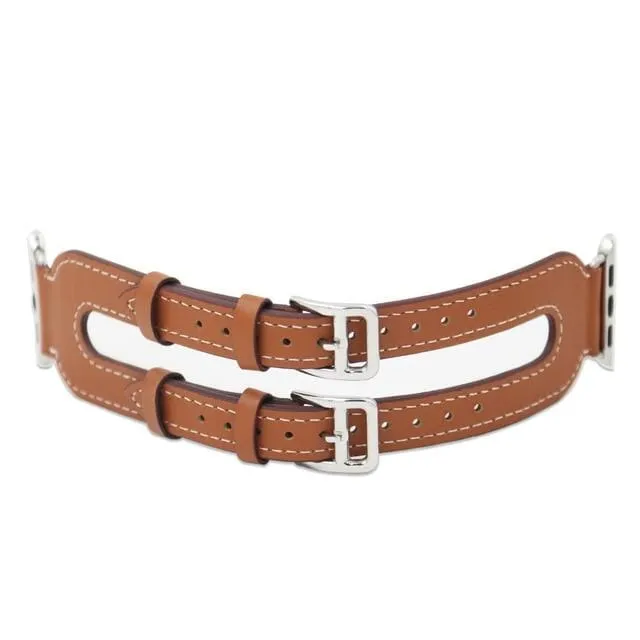 Double Buckle Cuff Watch Band