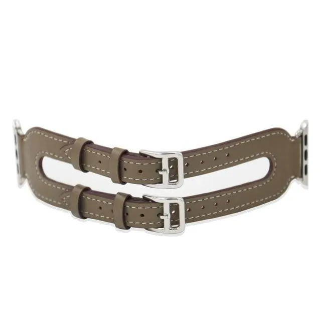Double Buckle Cuff Watch Band