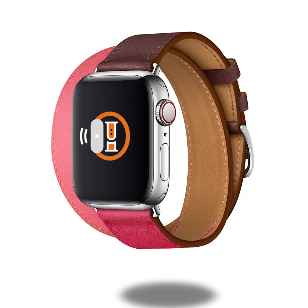 Double Tour Leather Bracelet
