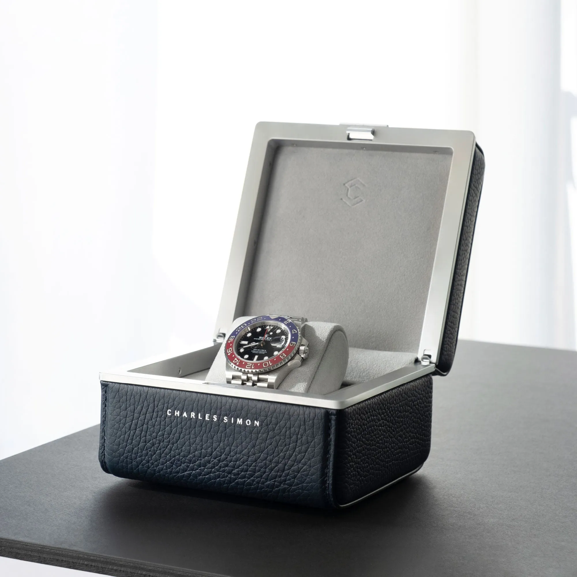 EATON 1 WATCH CASE - MARINE / GREY