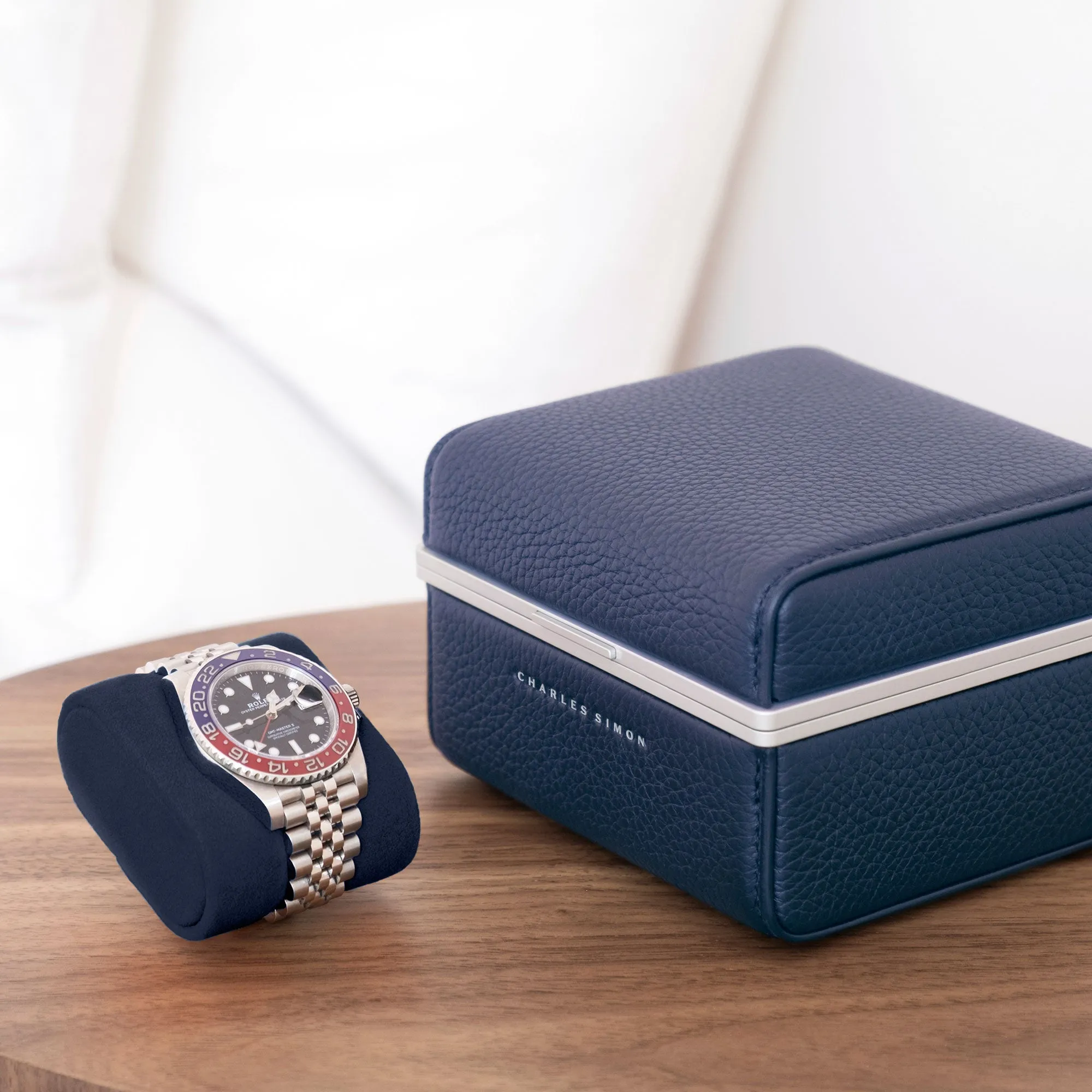 EATON 1 WATCH CASE - SAPPHIRE / GREY