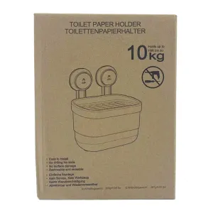 Ecoway Vacuum Suction Toilet Paper Holder - Holds up to 10kg