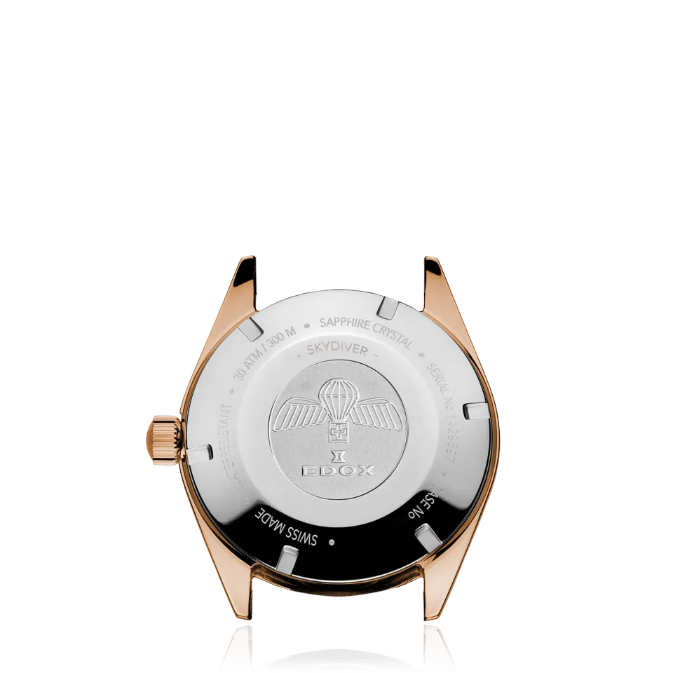 EDOX SWISS MADE 80131-37RNC-VDBEI SKYDIVER 38 DATE AUTOMATIC SPECIAL EDITION