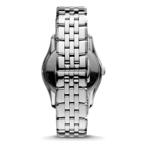 EMPORIO ARMANI Classic Silver Stainless Steel Silver Dial Quartz Unisex Watch - AR1711