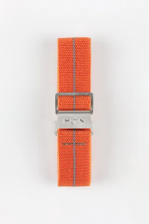 Erika's Originals ORANGE MN™ Strap with DARK GREY Centerline - BRUSHED Hardware